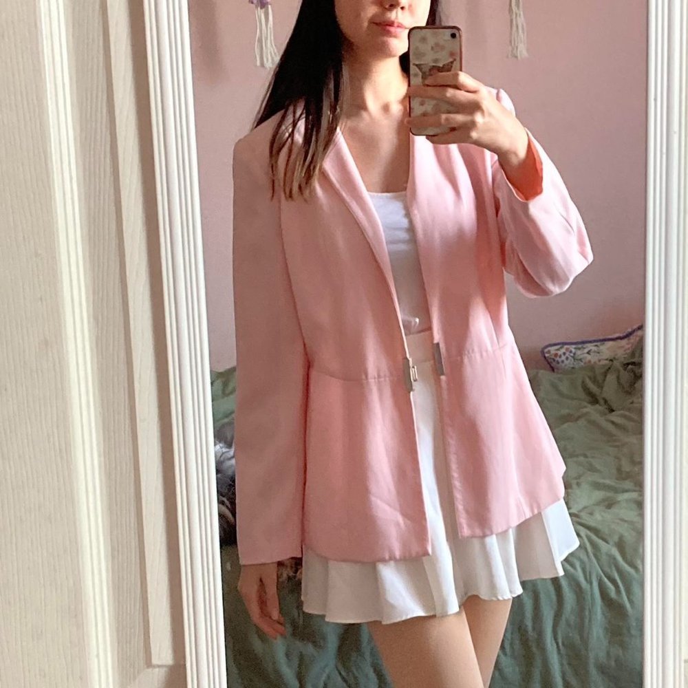 Size 8-Tara Ryan Light pastel pink blazer